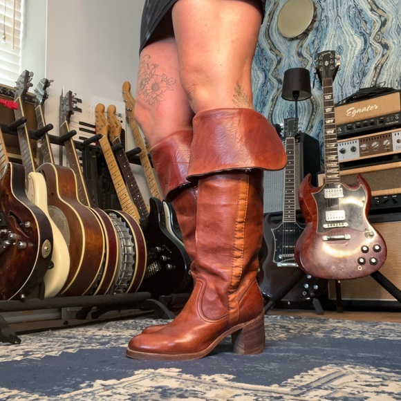 60s Vintage Frye Over the Knee Campus Boots - Picture 13 of 16